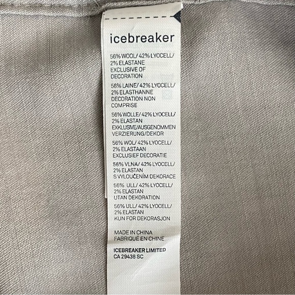 Icebreaker Gray Merino Wool Kala Tunic Travel Dress Heather Snow Sz M - Picture 8 of 12